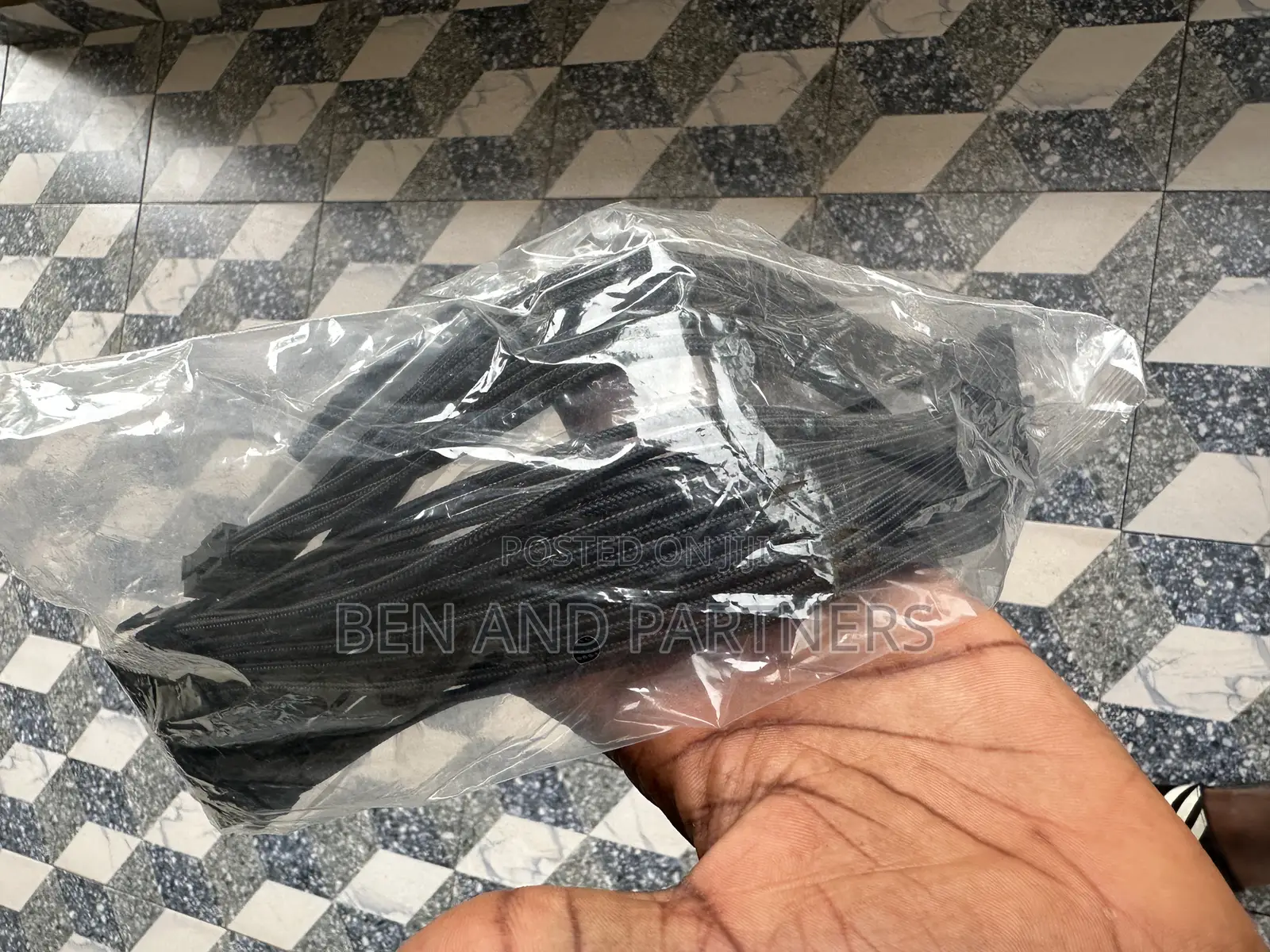 Black 300mm Psu Extension Cable. New