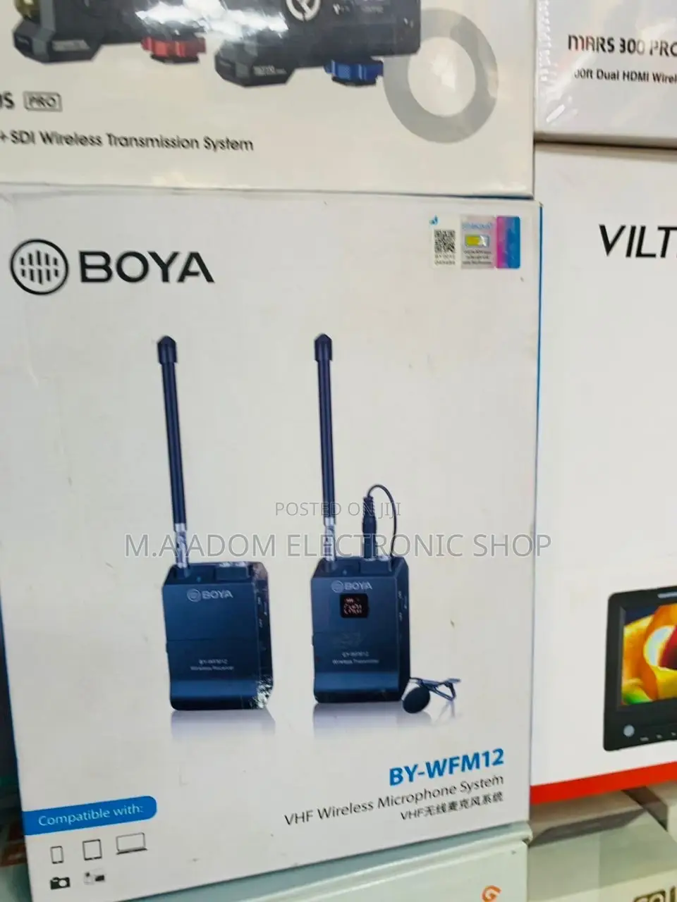 Authentic Boya Professional Wireless Lavalier Microphone.