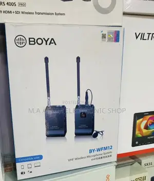 Boya Professional Wireless Lavalier Microphone(Black).