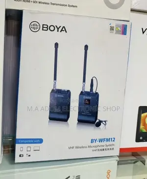 BOYA Professional Wireless Lavalier Microphone, BY-WFM12.