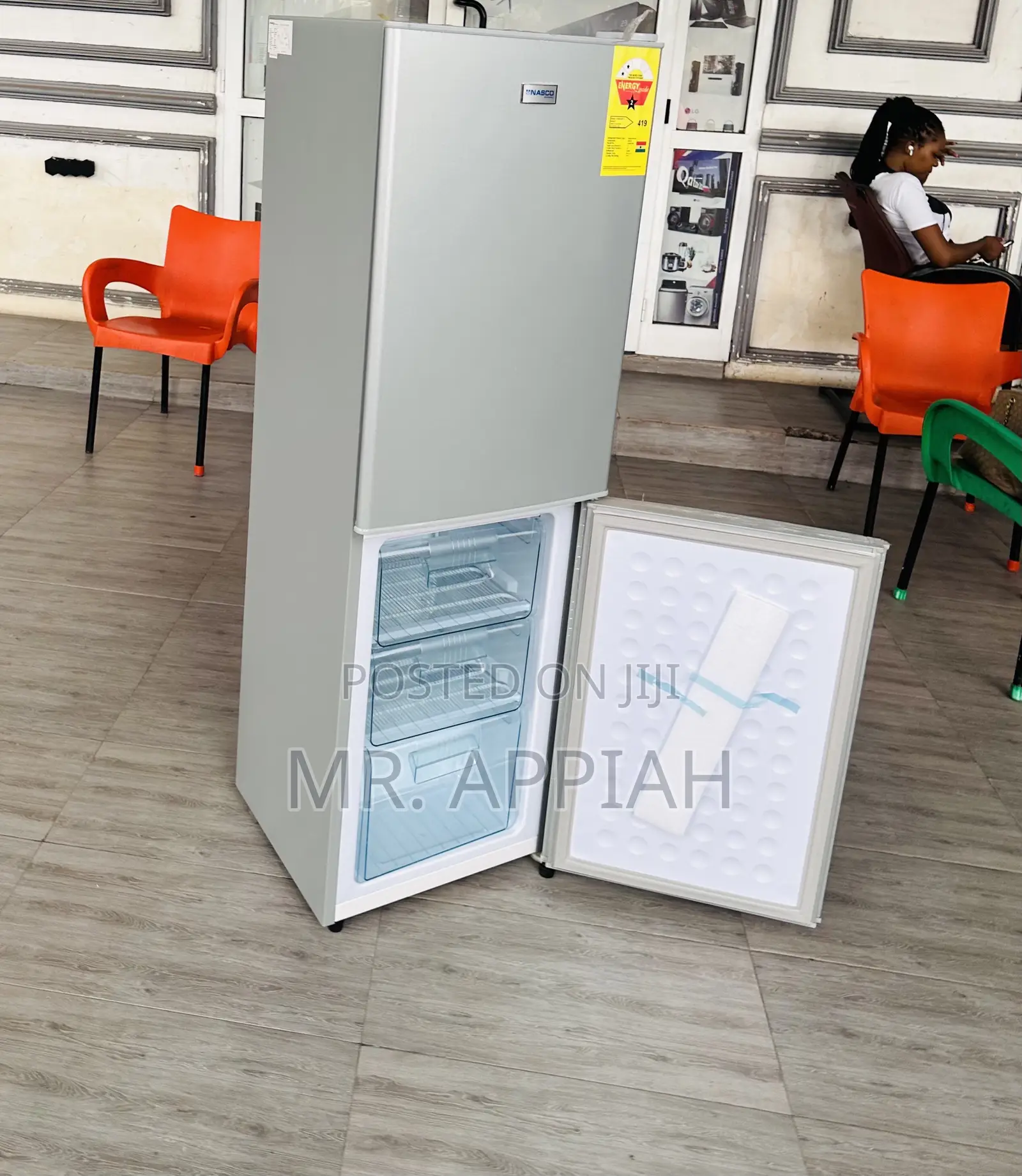 Authentic Nasco Nas 2-20fl Electric Fridge(Gray).