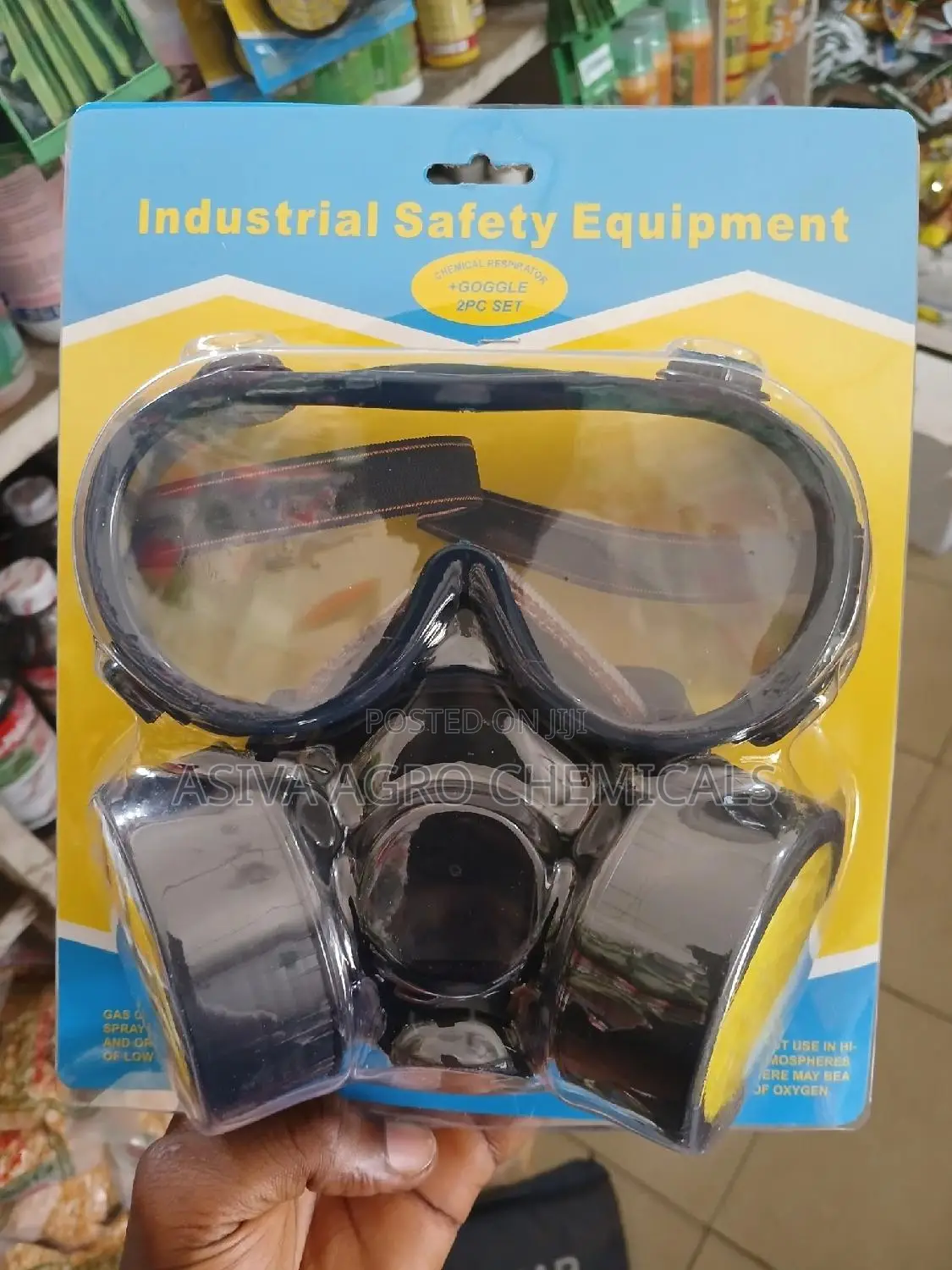 Industrial Mask And Goggles Set