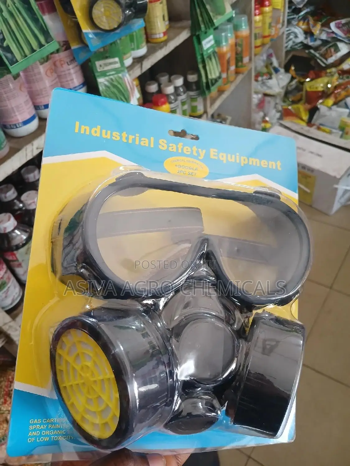 Industrial Mask And Goggles Set
