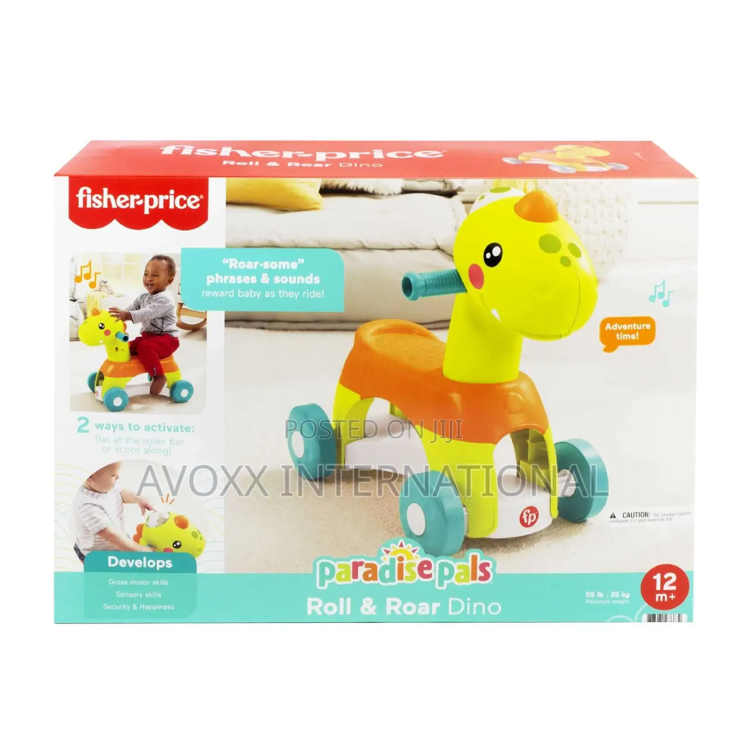 Fisher-Price Paradise Pals Roll Roar Dino