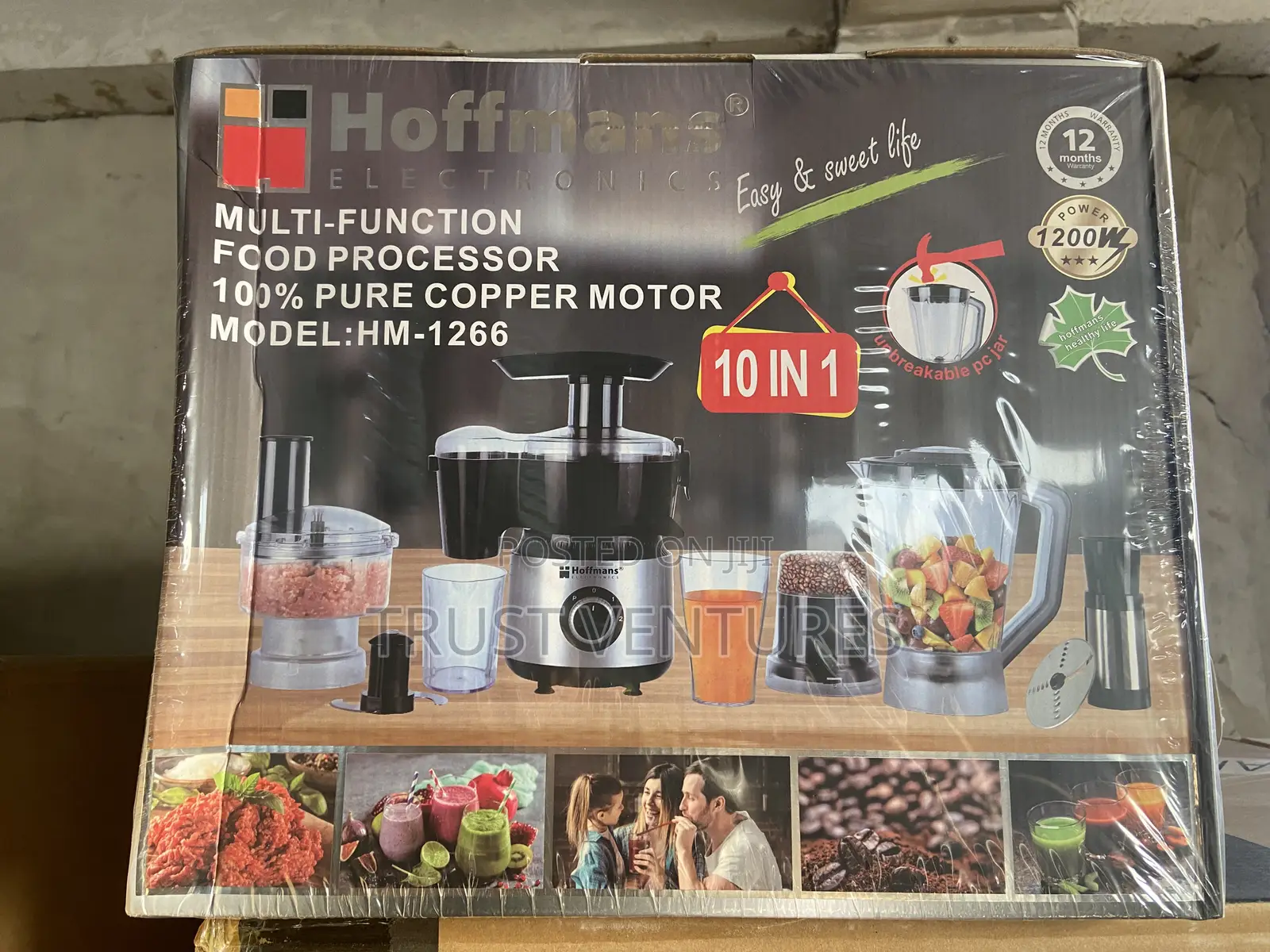 Hoffmans Multi Function Food Processor 10in1