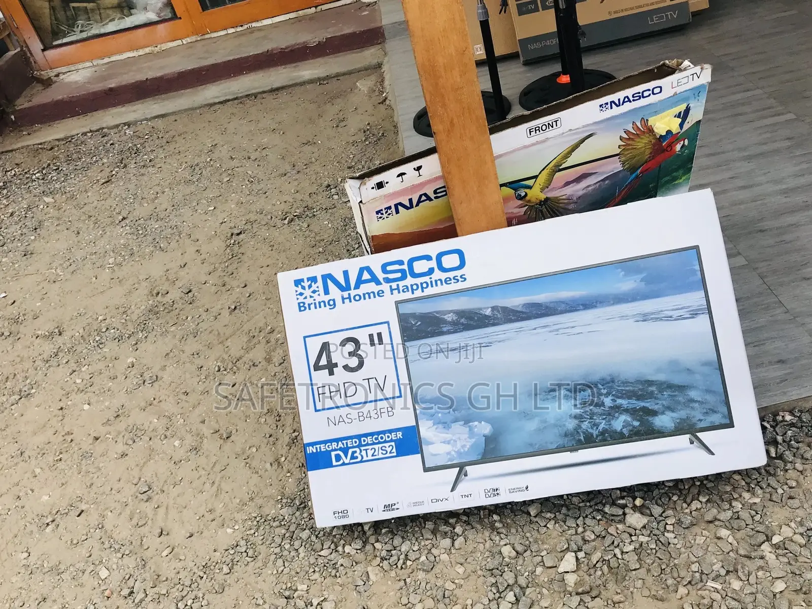 Digital Nasco 43 Inches Glossy Black Electric Full HD Tv