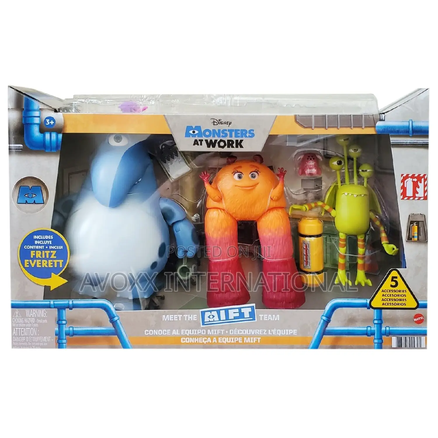 Disney Monsters at Work Meet the MIFT Team Figures Pack