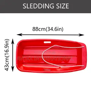 Saucer Sled , Plastic Snow Sled For Kids Adults - 4 Pieces