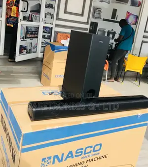 Black TCL Glossy P733W Electric Wireless Bluetooth Soundbar