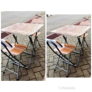 Foldable Study Table With 2 Chairs
