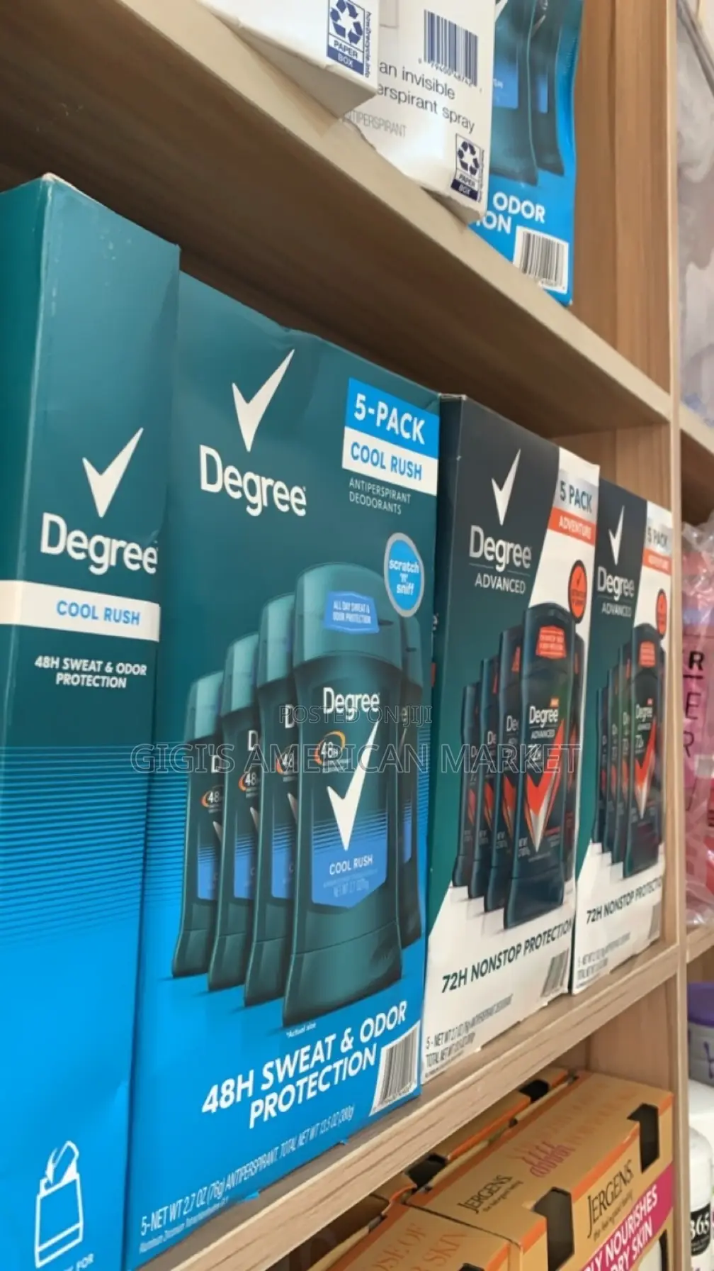 Degree 5pck Antiperspirant Deodorant. 72/48hrs Protection.