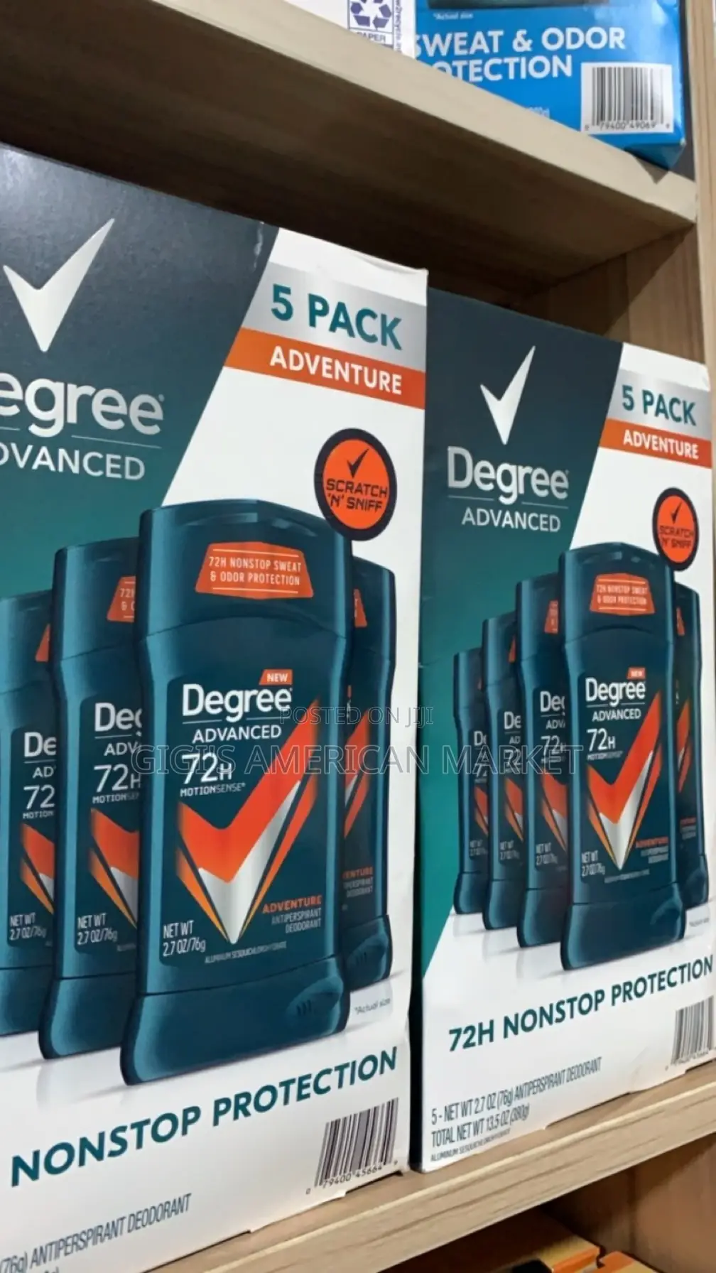 Degree 5pck Antiperspirant Deodorant. 72/48hrs Protection.