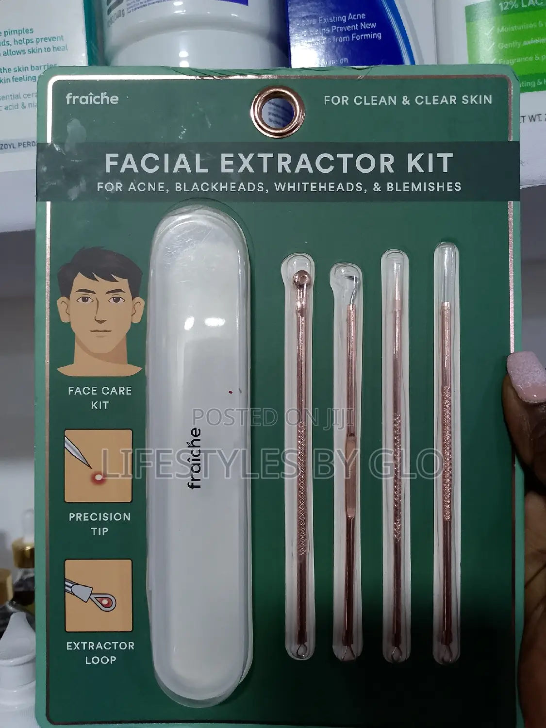 Stainless Steel 4pc Facial Extractor Kit Acne Blemish