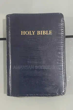 KJV Bible Pocket Size With Leather Jacket (Black)