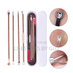 Stainless Steel 4pc Facial Extractor Kit Acne Blemish