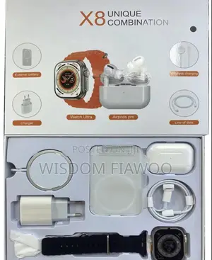 X8 Smart Watch With Powerbank And Airpod