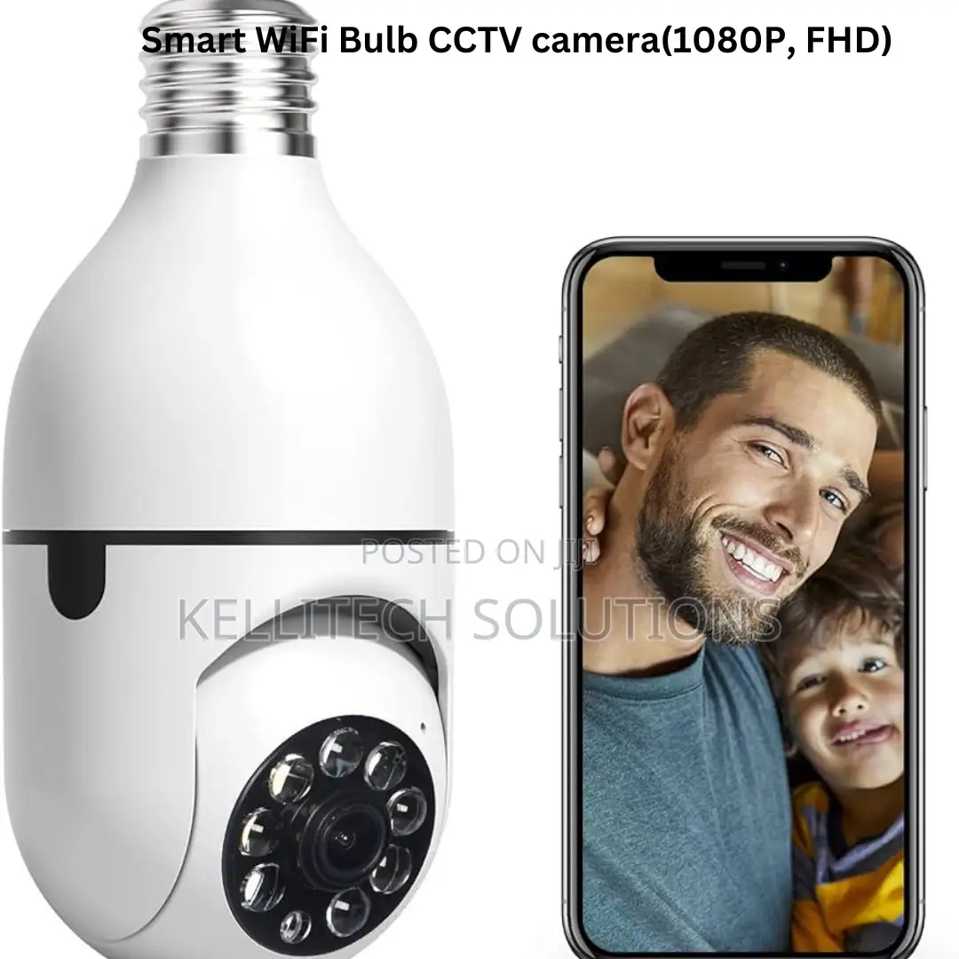 BULB CCTV Camera, Easy Installation,.1080P Clear Video