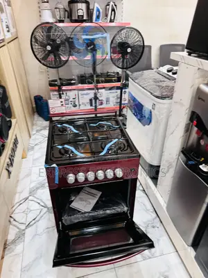Red Color Gas Cooker Oven Grill 4burner Gas Stove