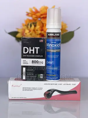 Hairline Regrowth Set - Kirkland Foam + Roller + DHT Blocker