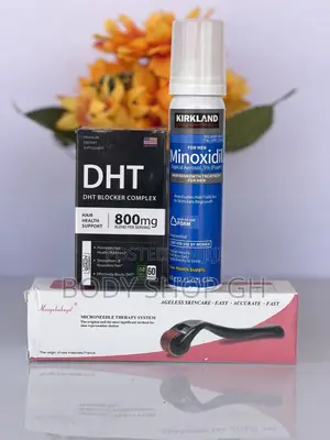 For Hairline- DHT Blocker + Kirkland Minoxidil Foam + Roller