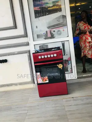 50x50 Red Volcano 4 Gas Cooker Oven With Grill Glass Lid