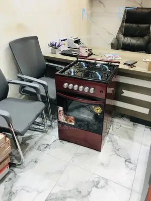 Glass Lid 4 Gas Cooker Oven With Grill Volcano Red 50x50