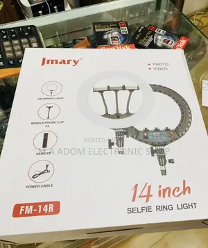 Energy Saving Jmary 14” Photo and Video Selfie Ringlight.