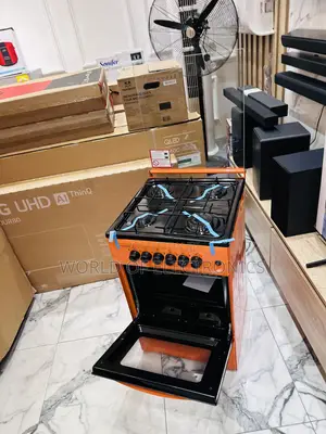 Orange Gas Cooker Oven Grill 4burner 50/50
