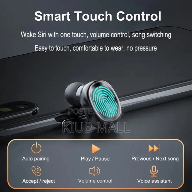 TWS Ear Bud With White