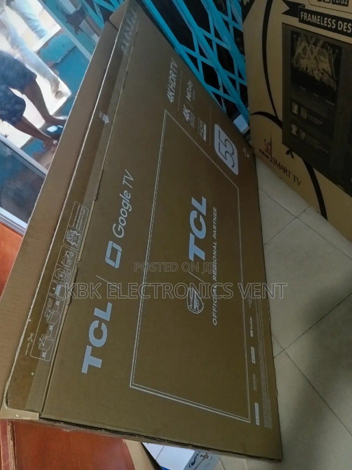 TCL 55" Smart Android Uhd Flameless Digital Led Tv