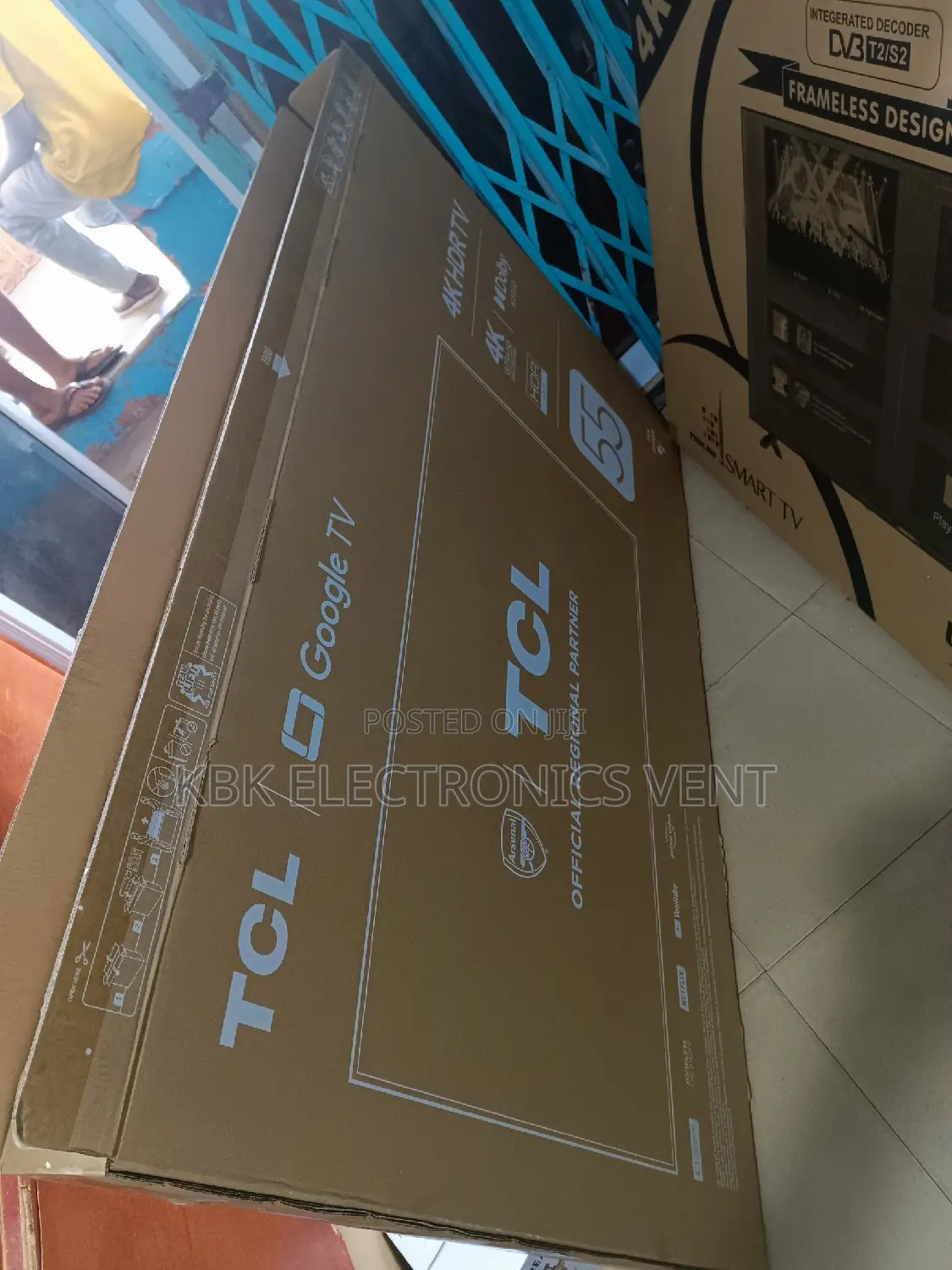 TCL 55" Smart Android Uhd Flameless Digital Led Tv