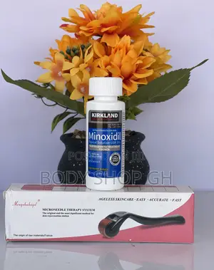 Derma Roller + Kirkland Hairline Regrowth Combo Package