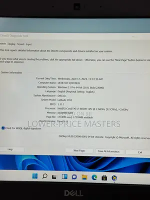 New Laptop Dell Latitude 5491 16GB Intel Core I7 SSD 512GB