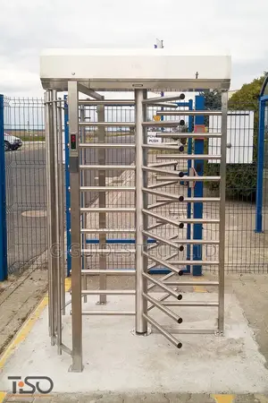 Zkteco Fht2422 Full Height Turnstile With Fingerprint And Rfid
