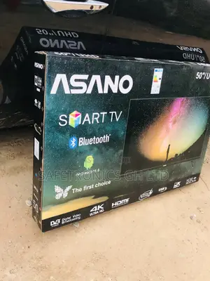 50 Inches Glossy Black Asano UHD Smart Led Tv