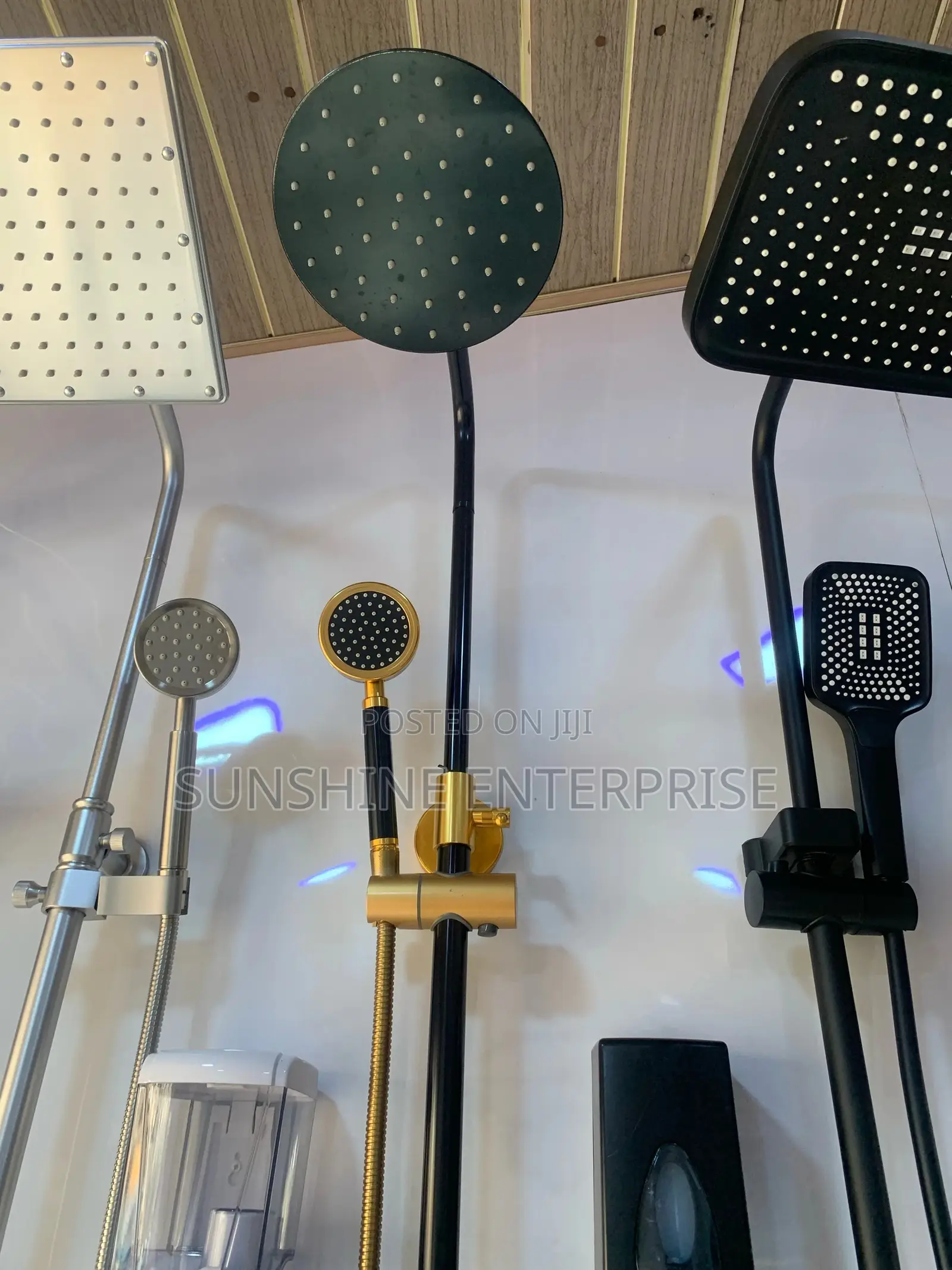 Black and Gold 3in1 Bathroom Shower