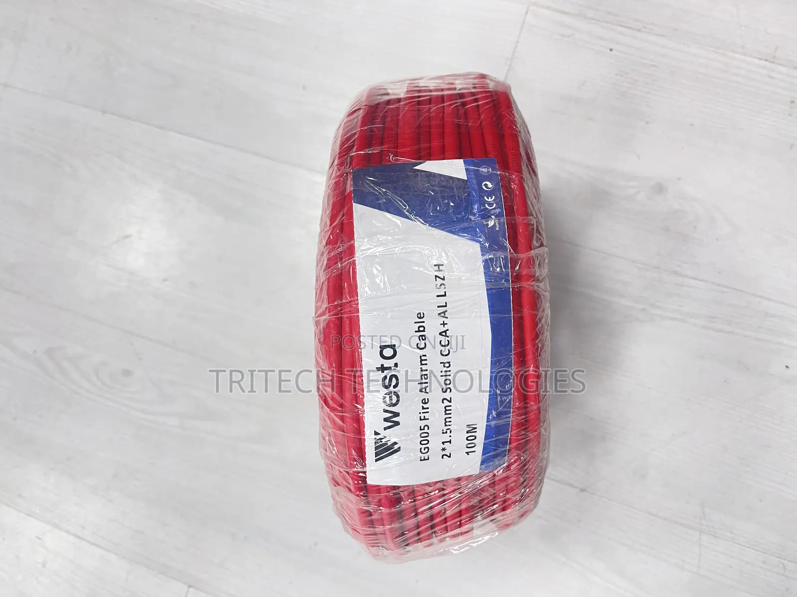Fire Alarm Cable With Shield 2x1.5mm 2 Solid Cca 100m