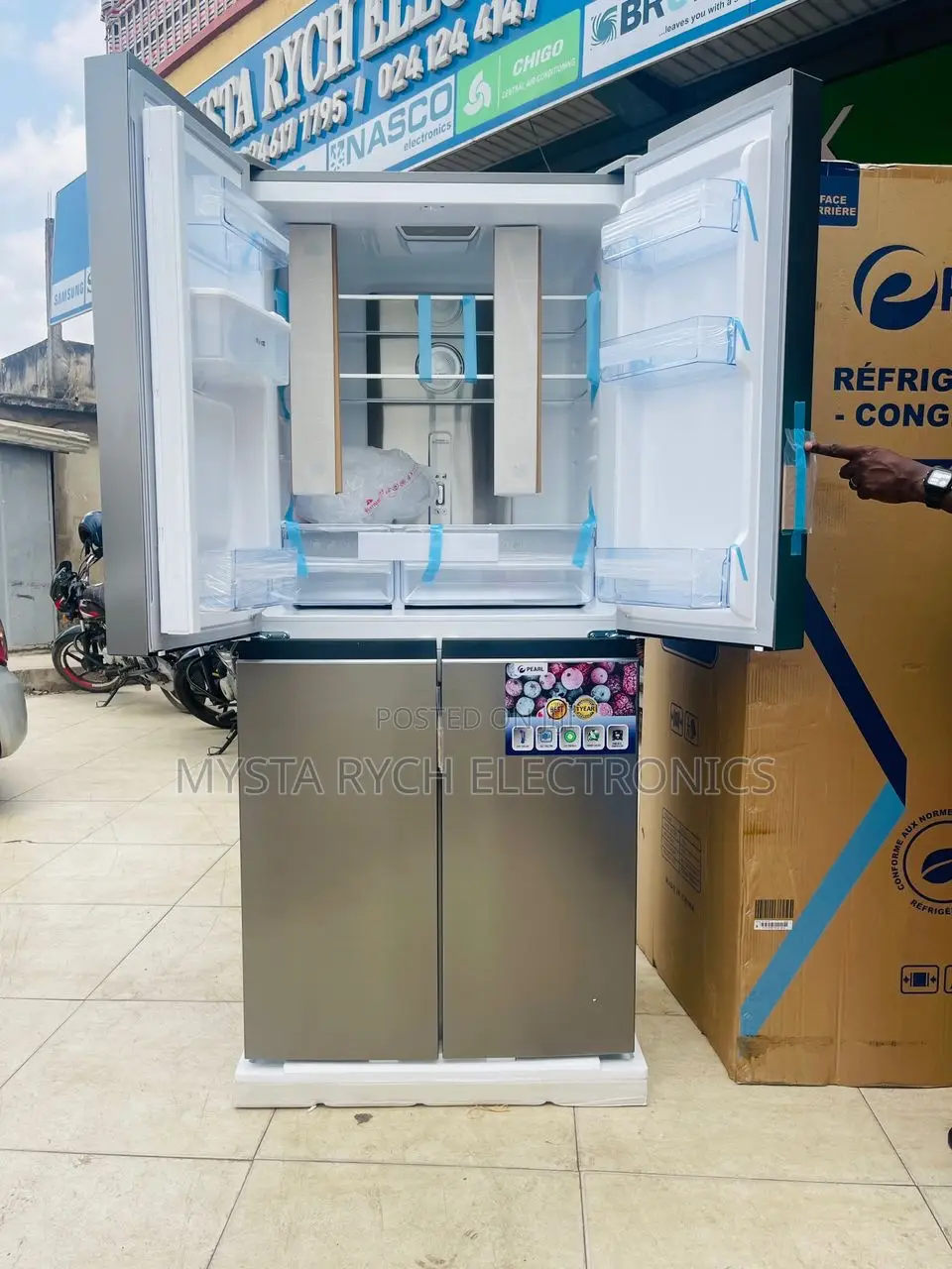 PEARL Side by Side Fridge - 2024 New
