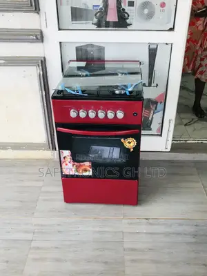 Volcano 4 Gas Cooker Oven With Grill 50x50 Red