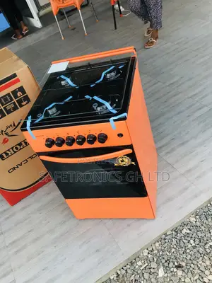 Volcano 4 Gas Cooker Oven With Grill Orange 50x50