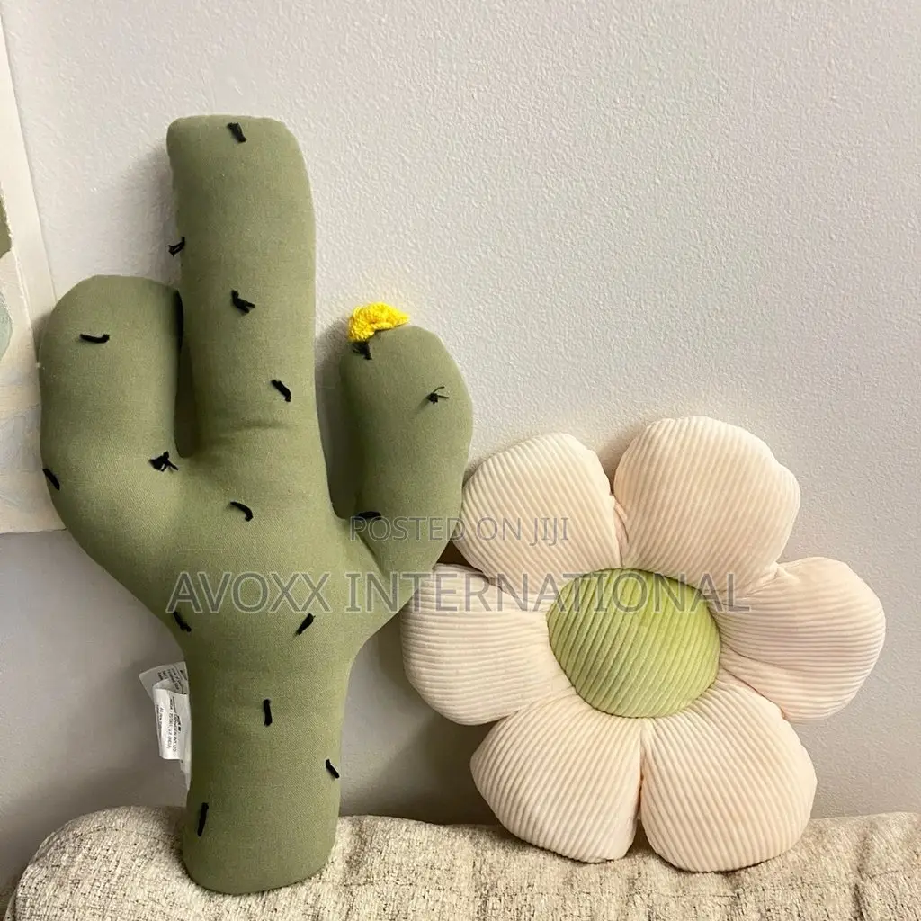 Decorative CACTUS Figural Throw Pillow 21”X12”X4” Pillowfort