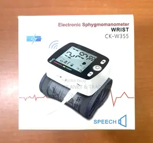 Wrist Electronic Blood Pressure Monitor Large Screen Display