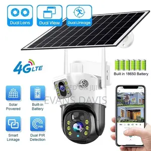 Outdoor Sim Card Bulb Camera (Dual Lens) With Solar Panel