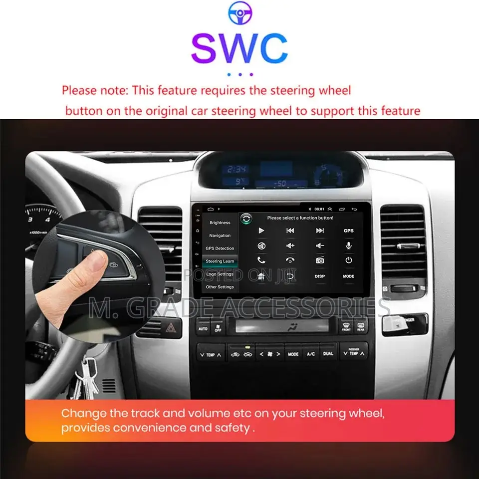 Toyota Prado Android Radio Apple Carplay Android Auto
