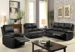 Reclining Luxury Leather Sofa Set