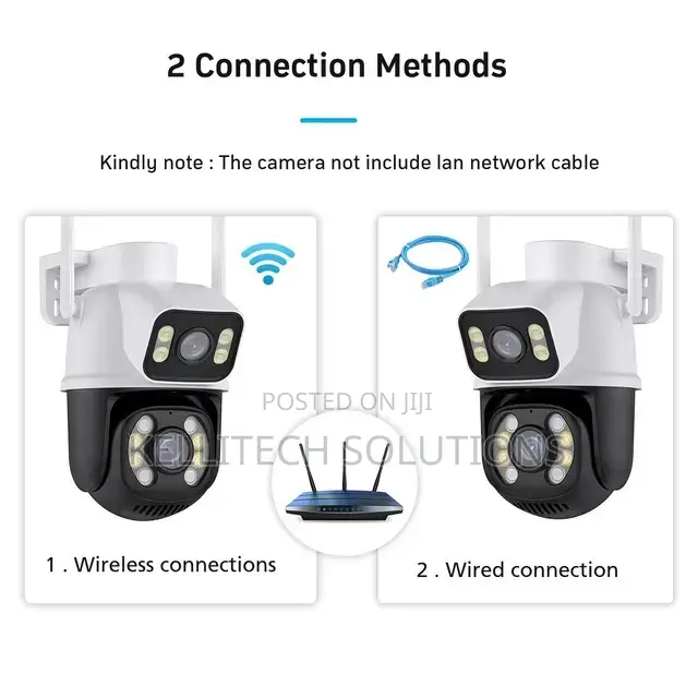2 Lens CCTV Camera With Mobile Phone App