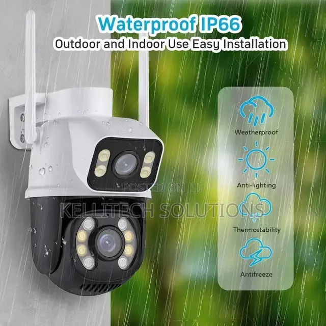 Dual Lens Waterproof CCTV Camera