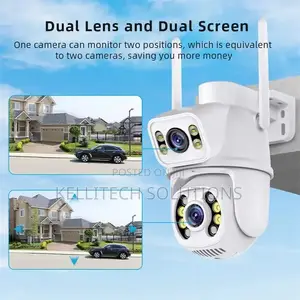 Dual Lens Icsee 6MP CCTV Camera