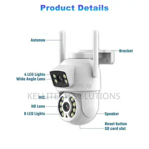 Double Lens Icsee 6MP Wireless CCTV Camera