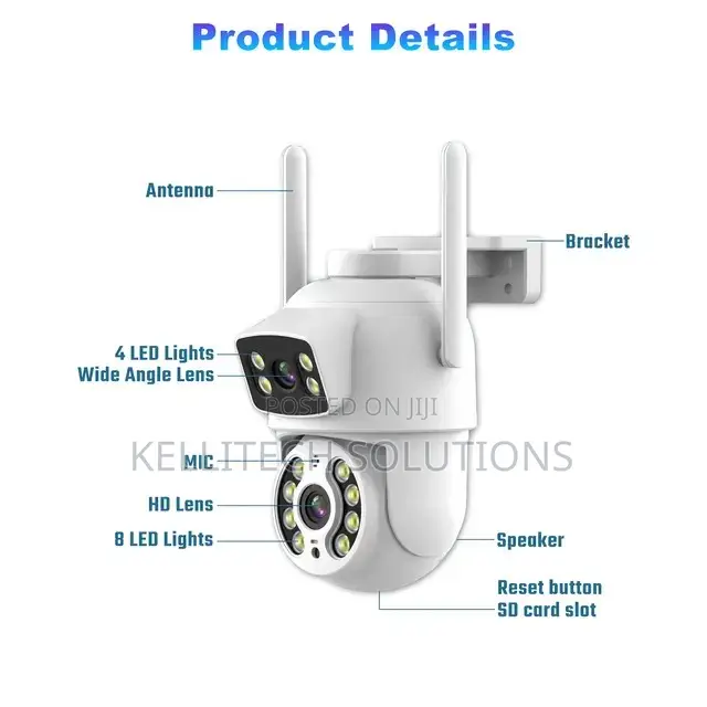 Double Lens Icsee 6MP Wireless CCTV Camera